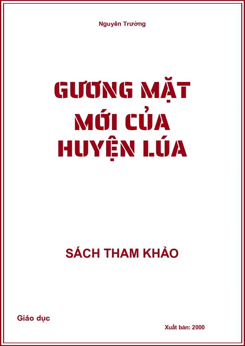 Gương mặt mới của huyện lúa