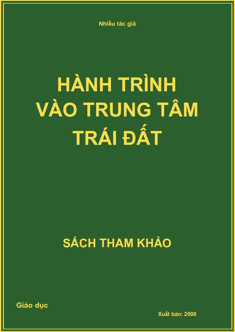 Hành trình vào trung tâm trái đất