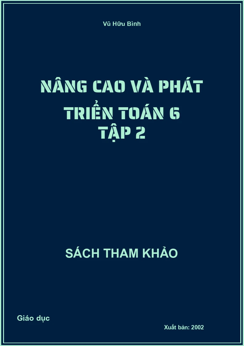 Nâng cao và phát triển toán 6 Tập 2