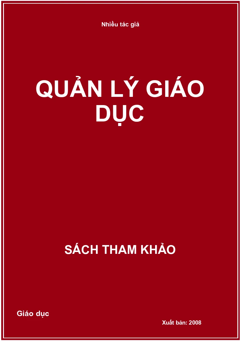Quản lý giáo dục