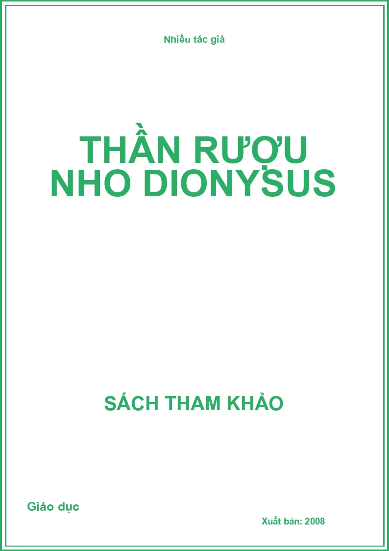 Thần rượu nho Dionysus