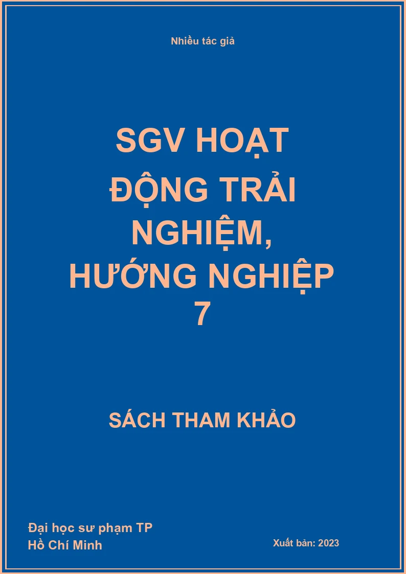 SGV Hoạt động trải nghiệm, hướng nghiệp 7