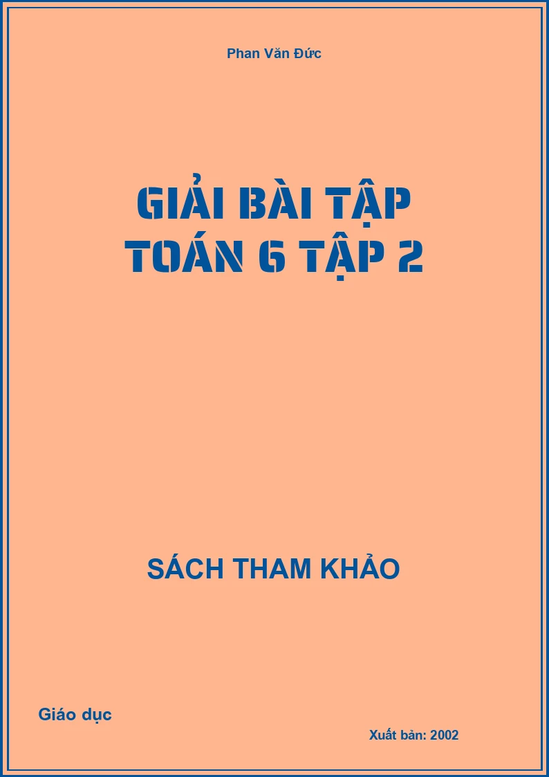 Giải bài tập Toán 6 Tập 2