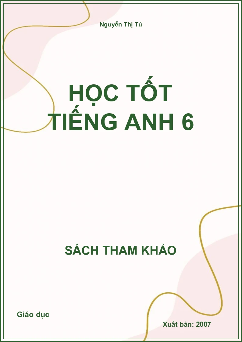 Học tốt Tiếng anh 6