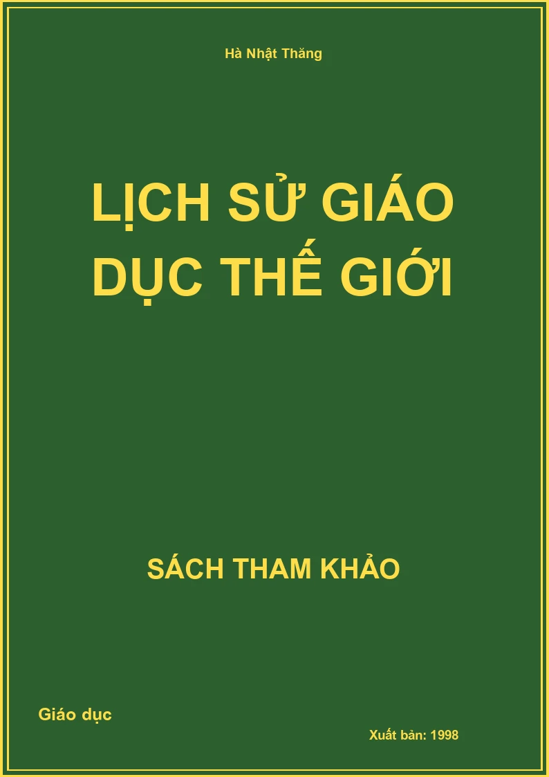 Lịch sử giáo dục Thế giới