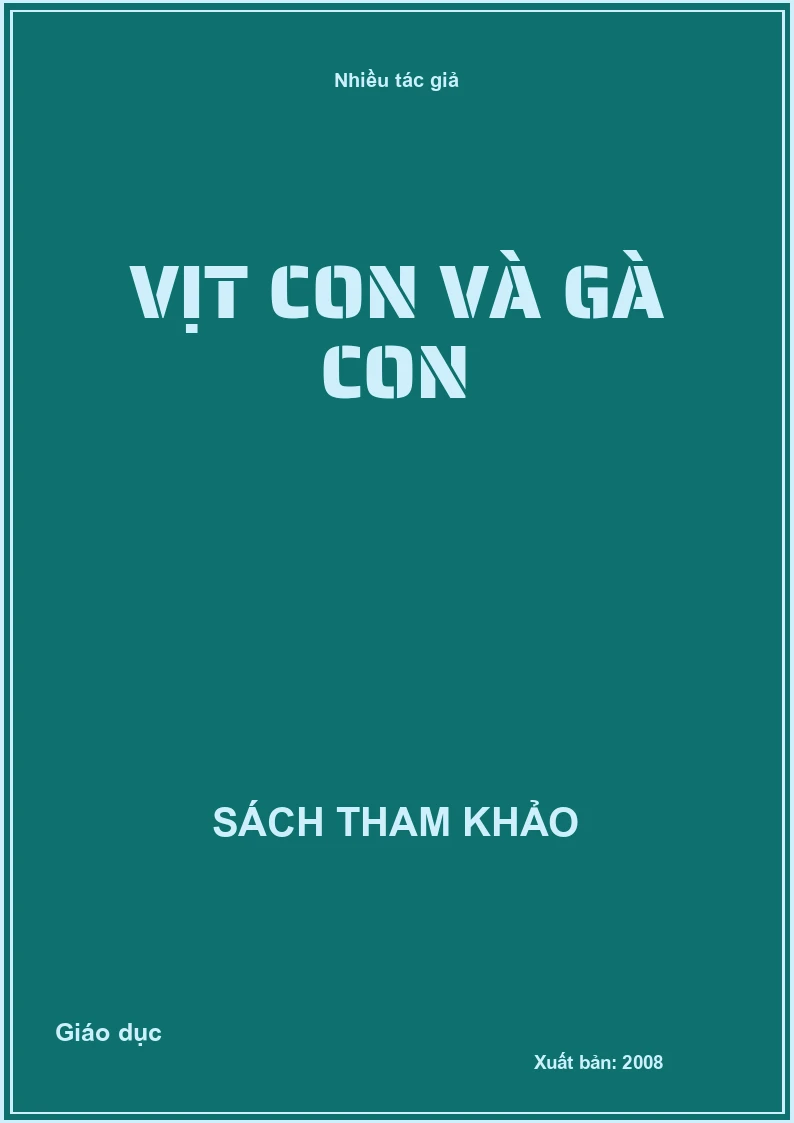 Vịt con và gà con