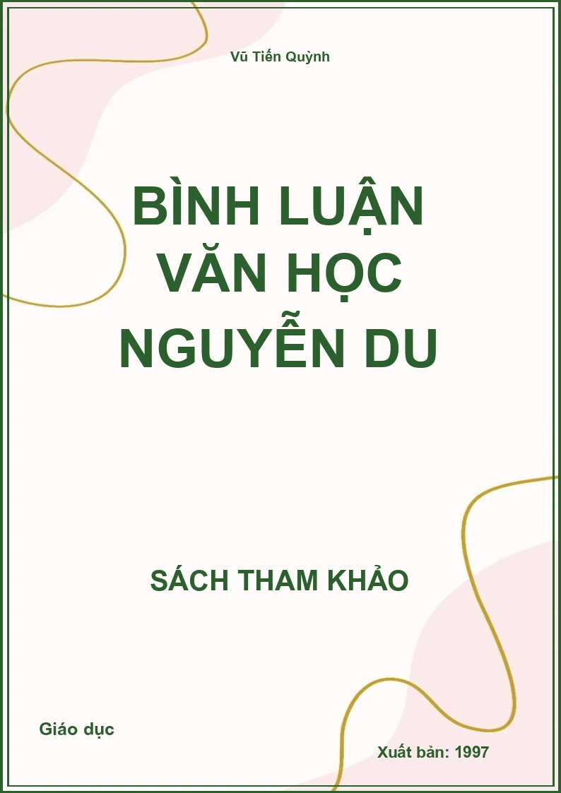 Bình luận văn học Nguyễn Du