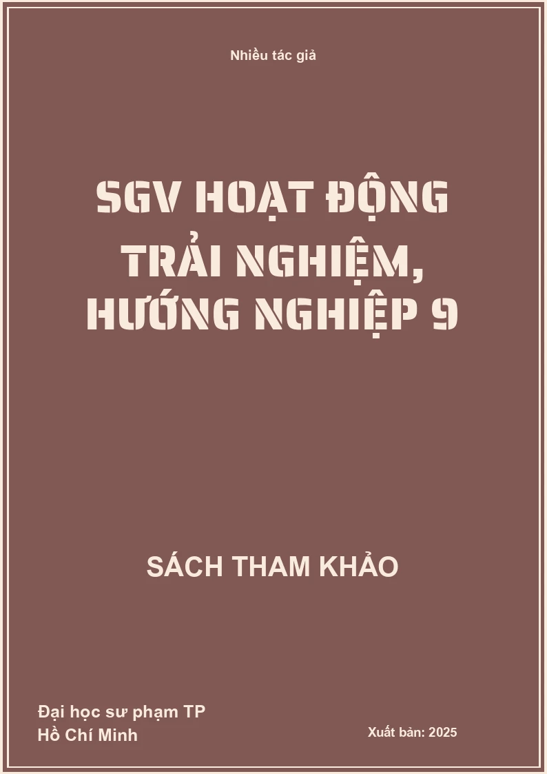 SGV Hoạt động trải nghiệm, hướng nghiệp 9