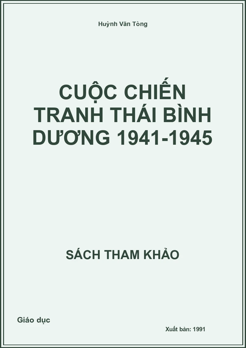 Cuộc chiến tranh Thái Bình Dương 1941-1945