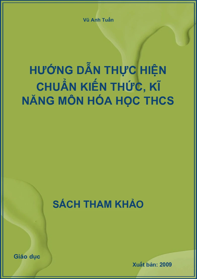 Hướng dẫn thực hiện chuẩn kiến thức, kĩ năng môn Hóa học THCS