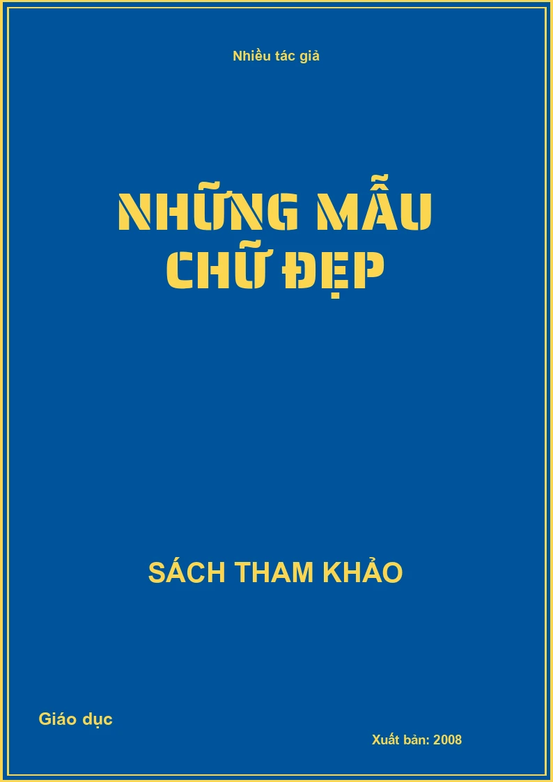 Những mẫu chữ đẹp