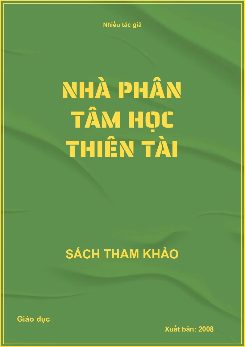 Nhà phân tâm học thiên tài