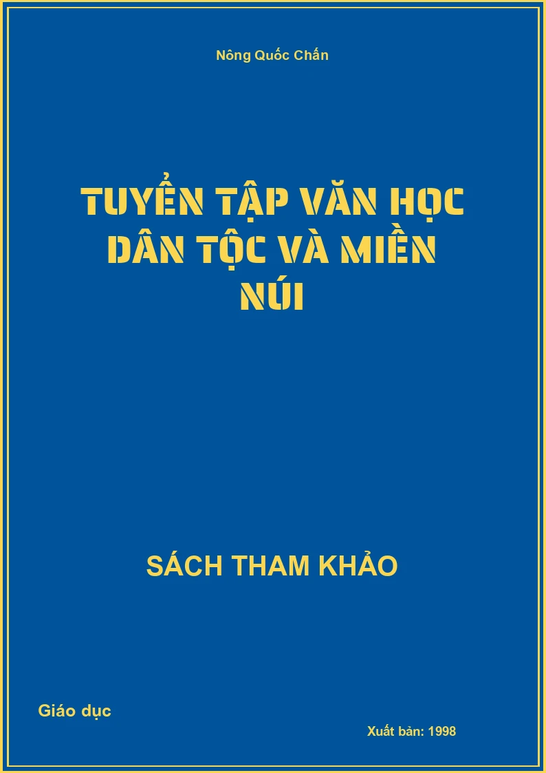 Tuyển tập văn học dân tộc và miền núi