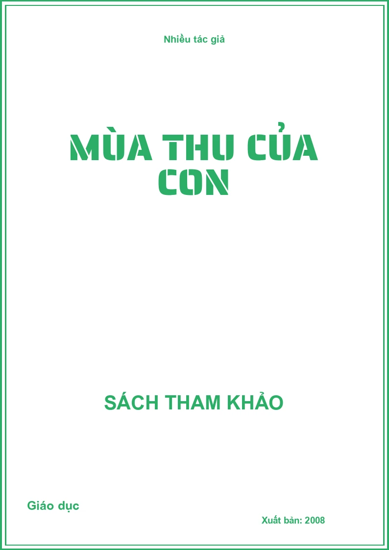 Mùa thu của con