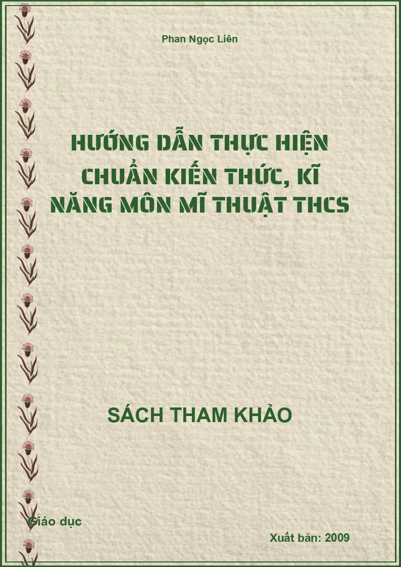 Hướng dẫn thực hiện chuẩn kiến thức, kĩ năng môn Mĩ thuật THCS