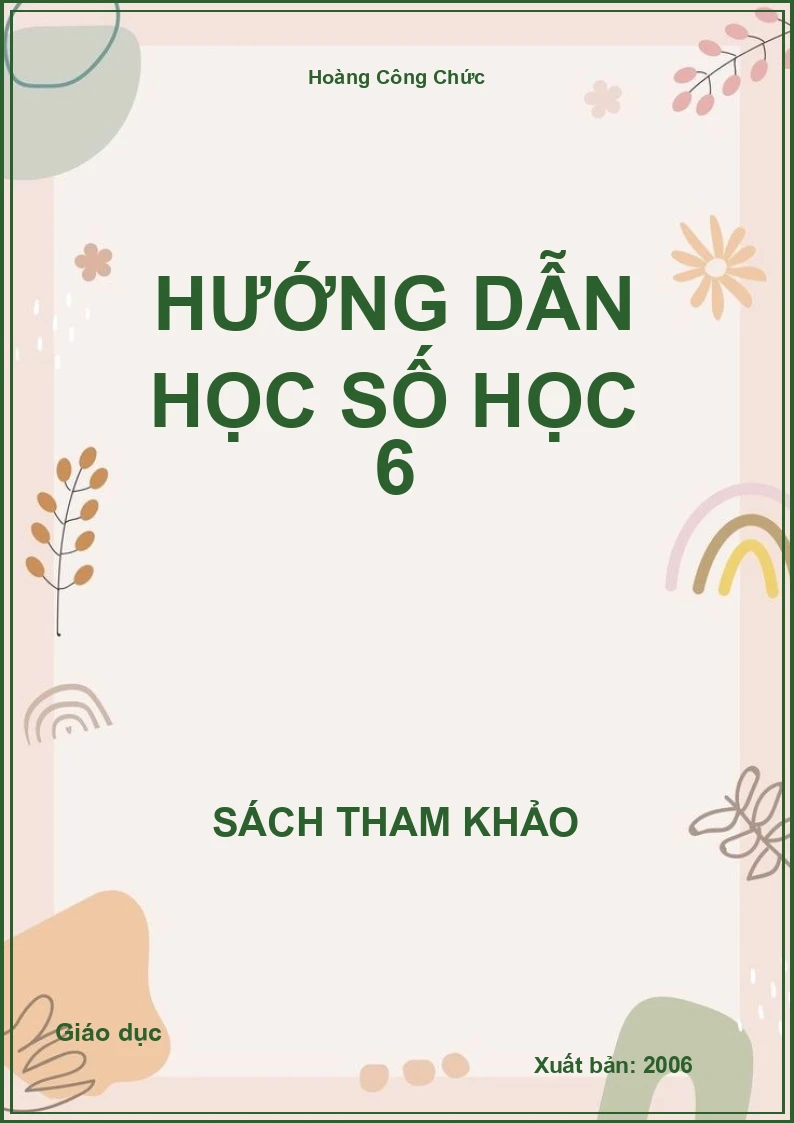 Hướng dẫn học số học 6
