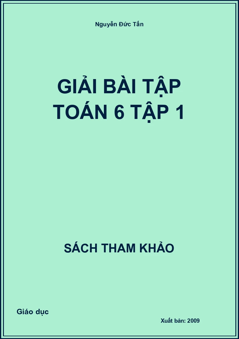 Giải bài tập Toán 6 tập 1