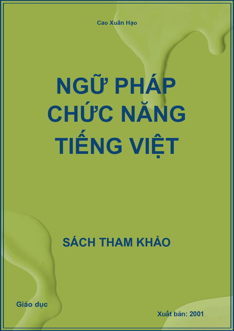 Ngữ pháp chức năng Tiếng việt