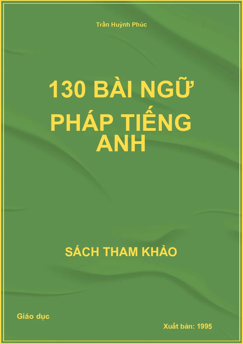 130 Bài ngữ pháp Tiếng anh