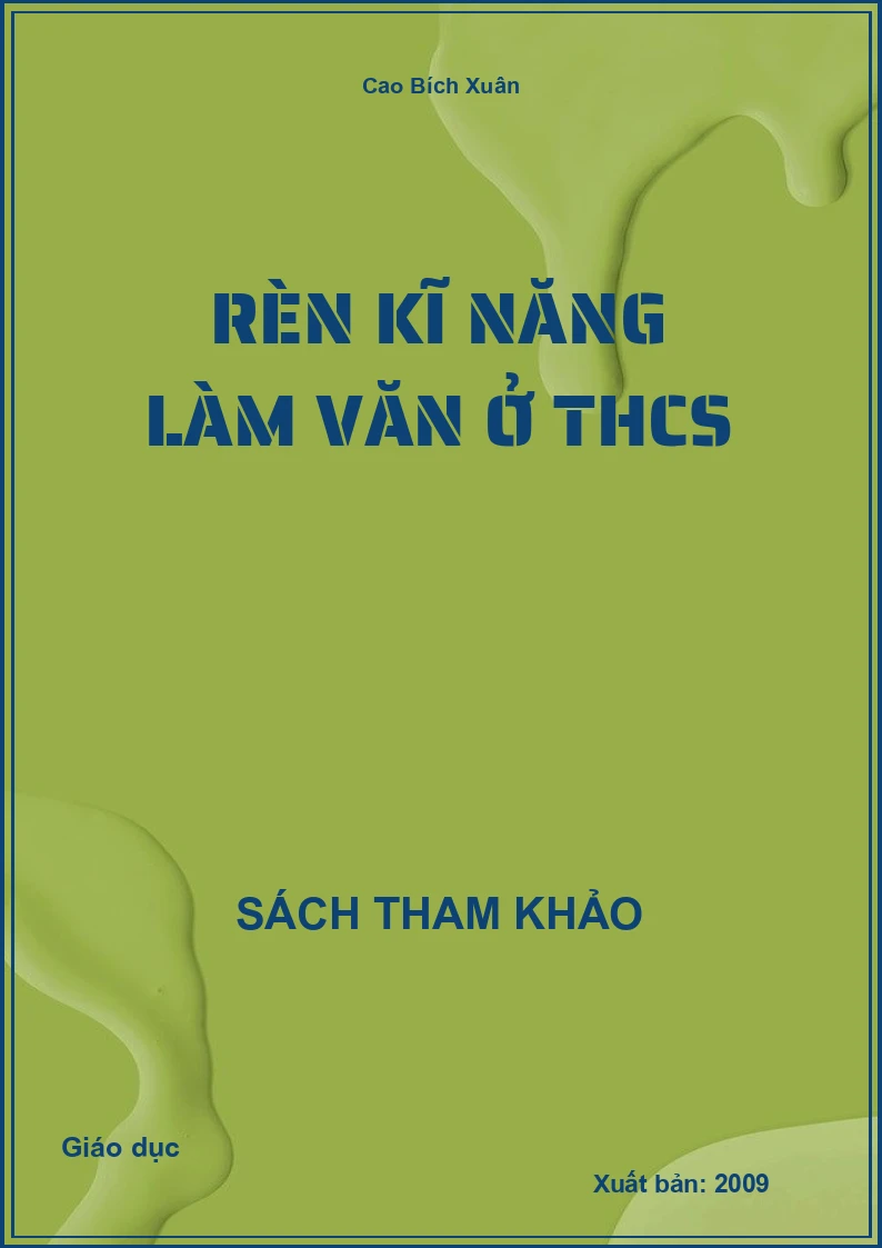 Rèn kĩ năng làm văn ở THCS