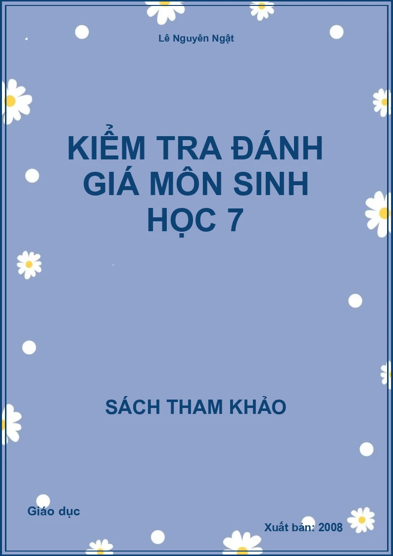 Kiểm tra đánh giá môn Sinh học 7
