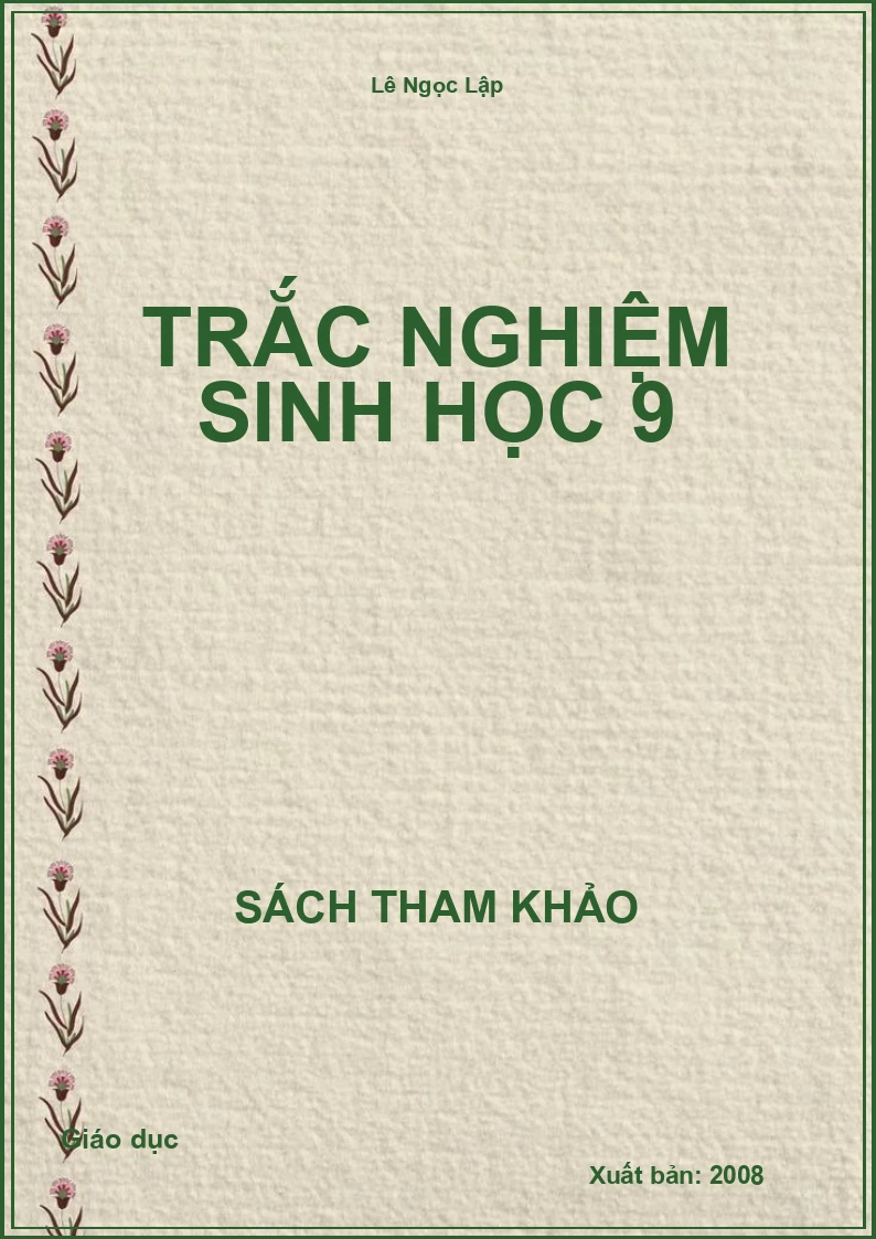 Trắc nghiệm Sinh học 9