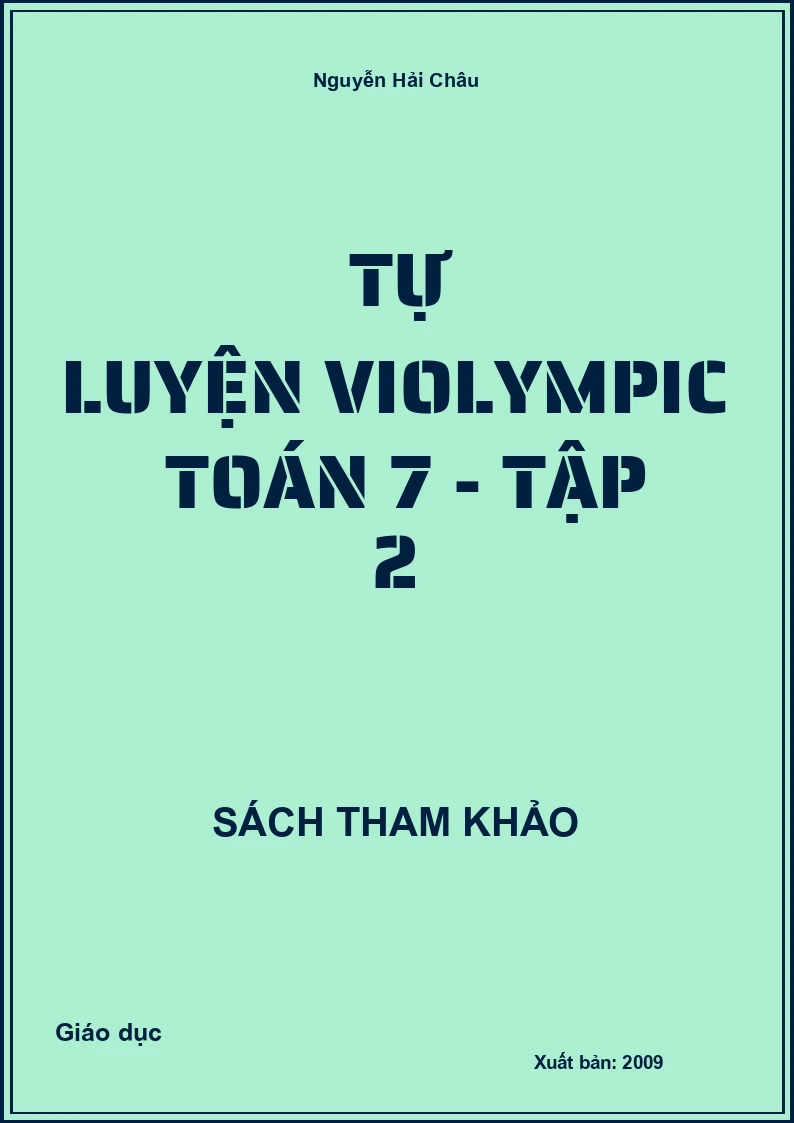 Tự luyện violympic Toán 7 - Tập 2