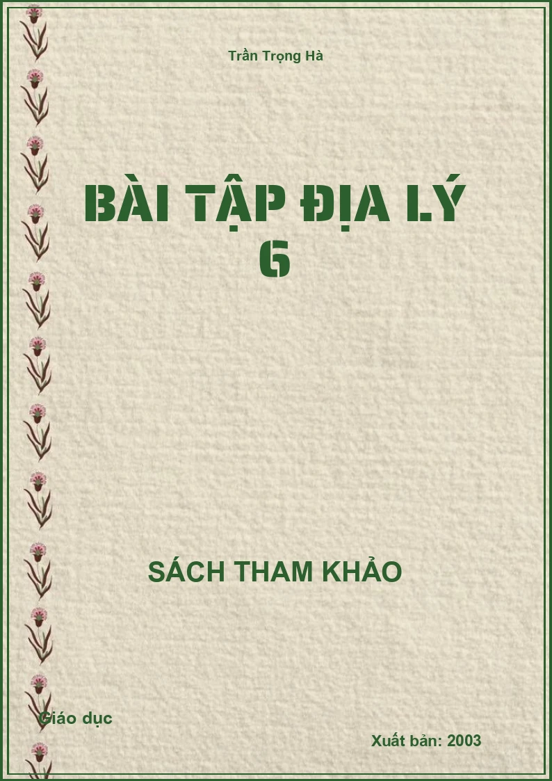 Bài tập Địa lý 6