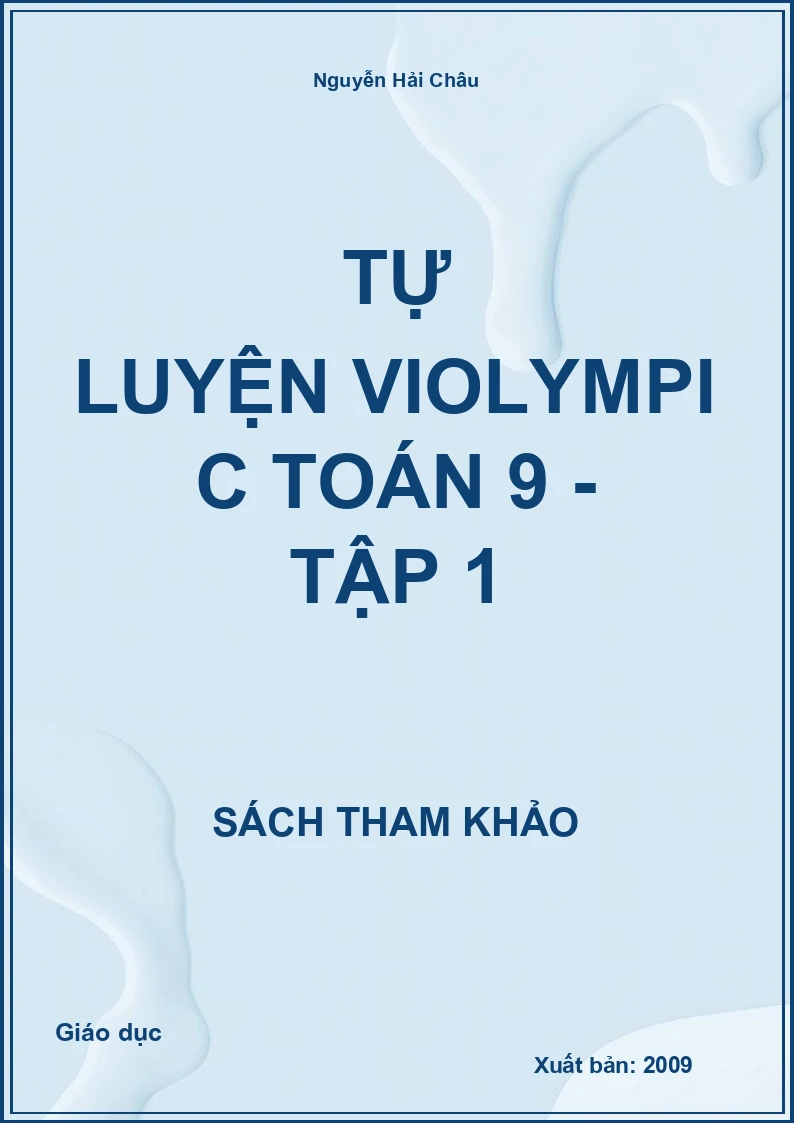 Tự luyện violympic Toán 9 - Tập 1
