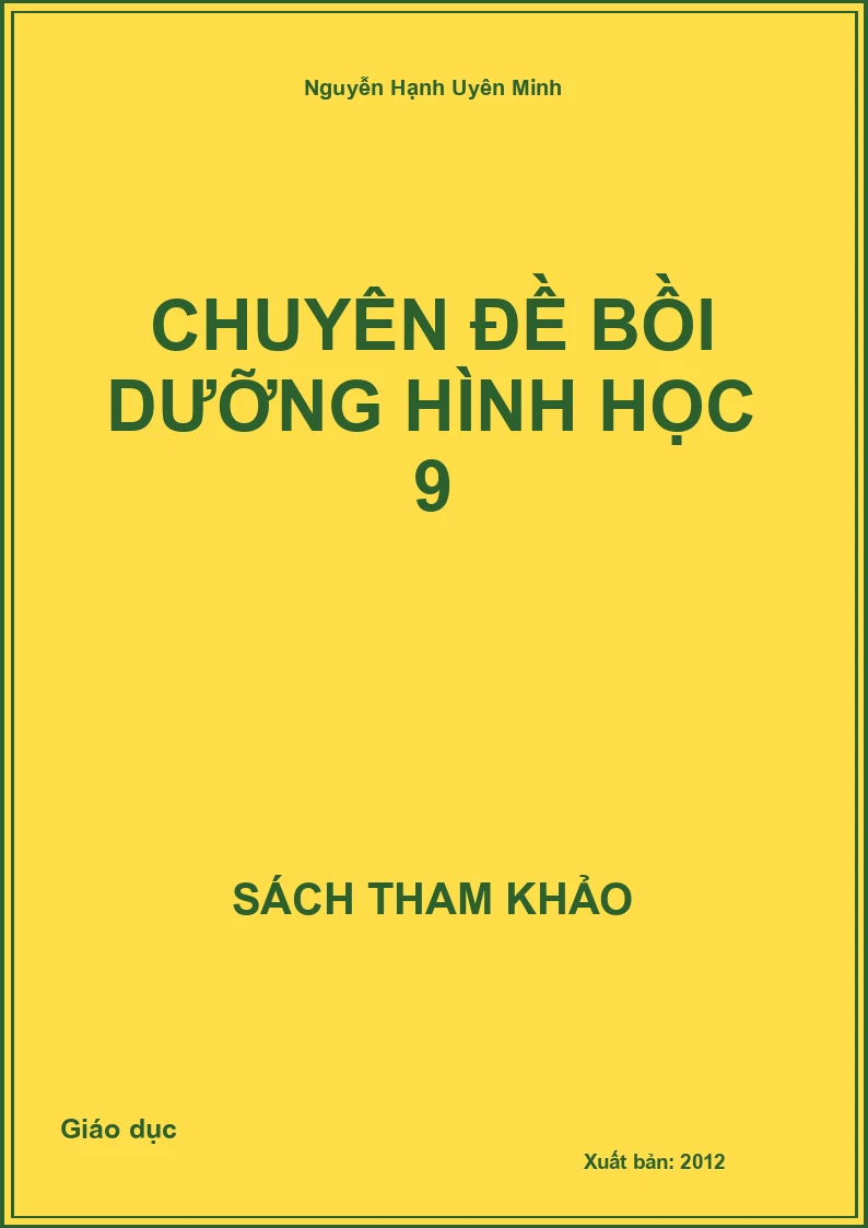 Chuyên đề bồi dưỡng Hình học 9