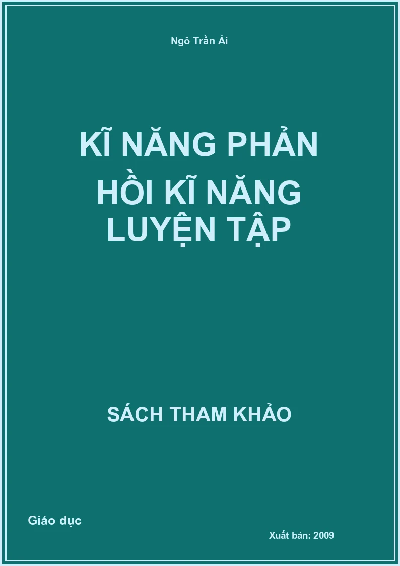 Kĩ năng phản hồi kĩ năng luyện tập
