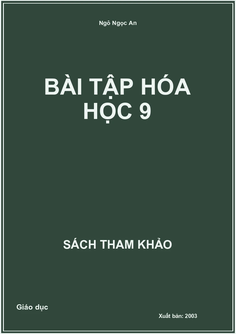 Bài tập Hóa học 9