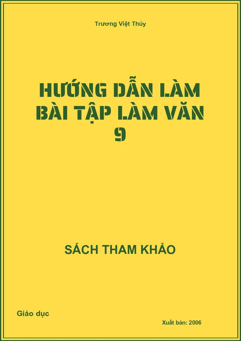 Hướng dẫn làm bài tập làm Văn 9