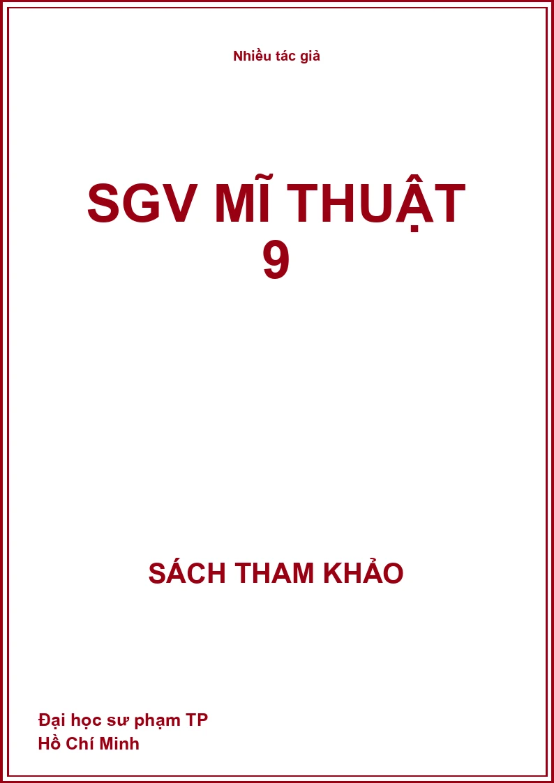 SGV Mĩ thuật 9