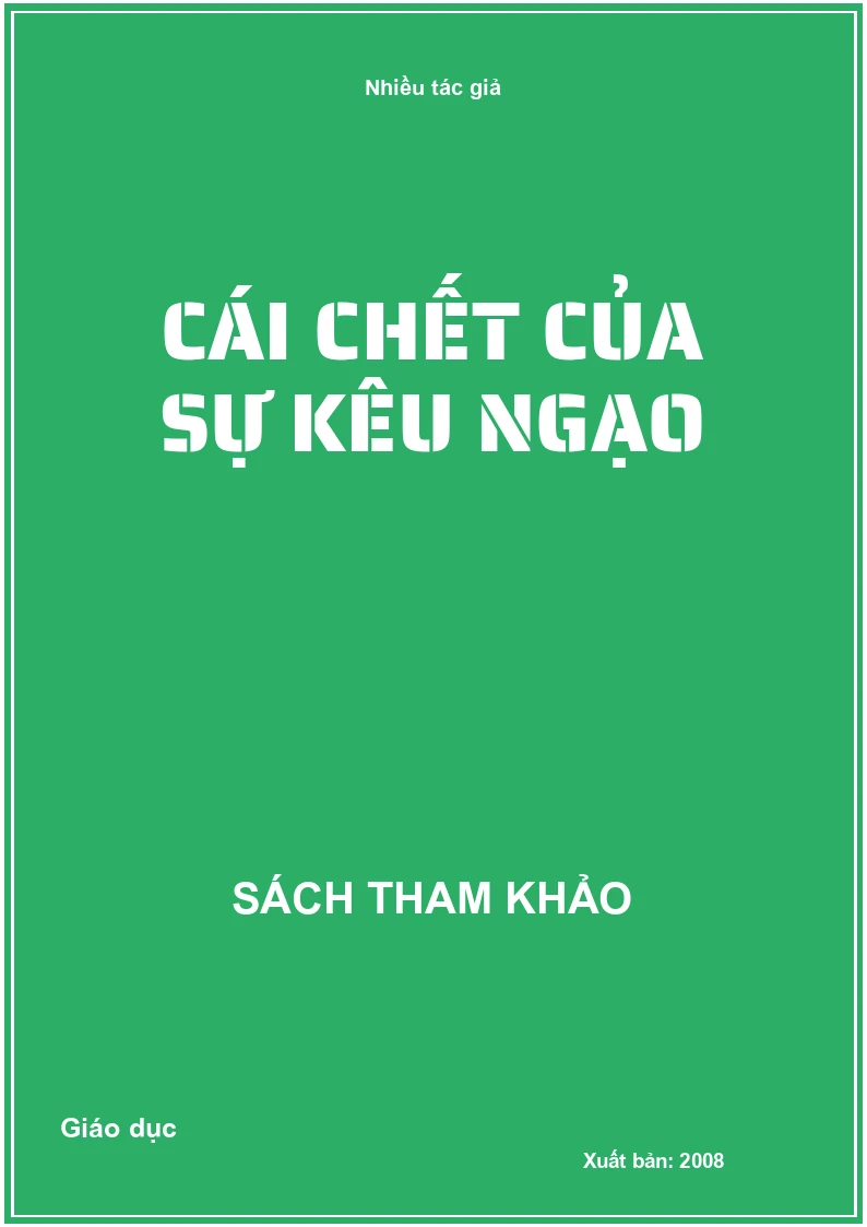 Cái chết của sự kiêu ngạo
