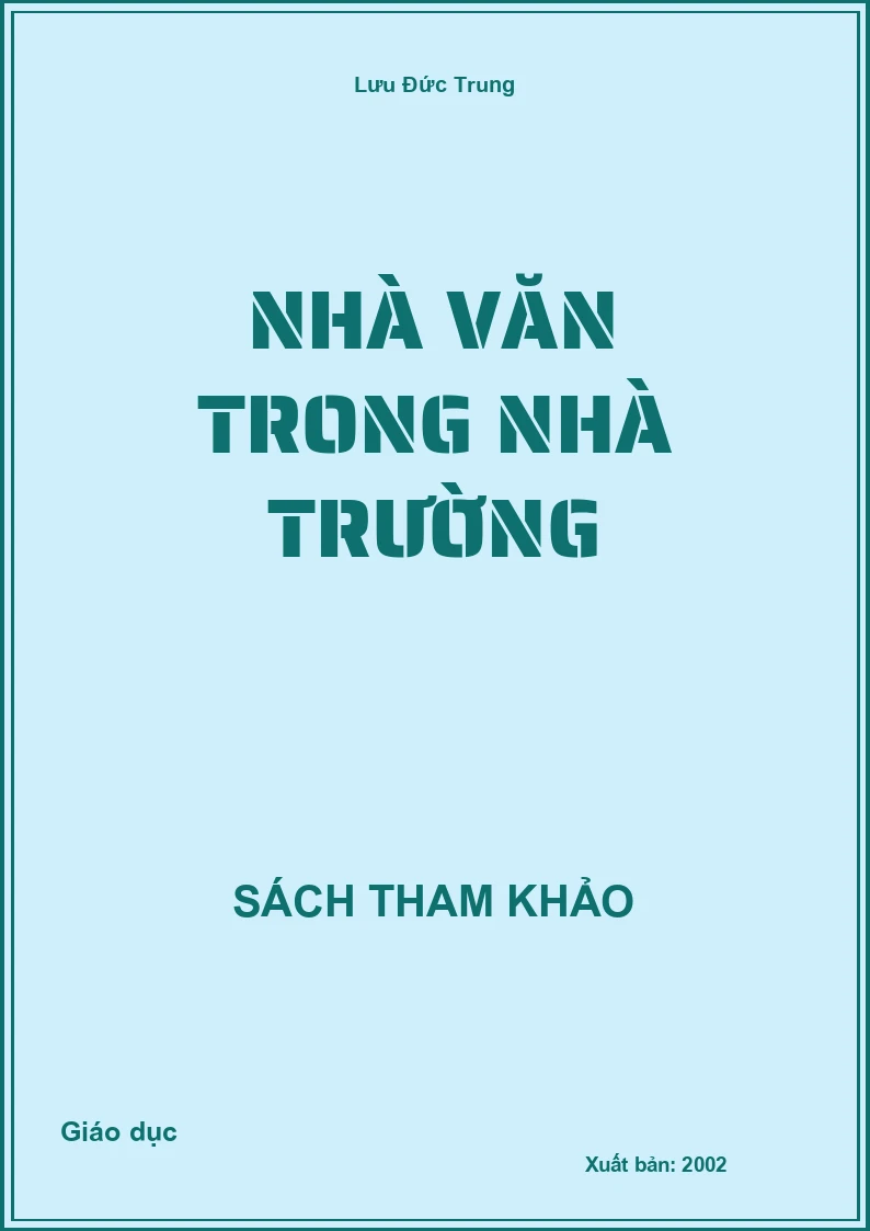 Nhà văn trong nhà trường