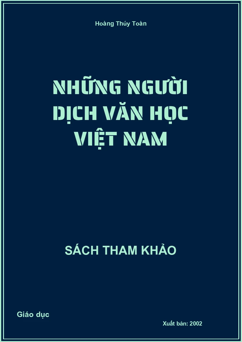 Những người dịch văn học Việt Nam