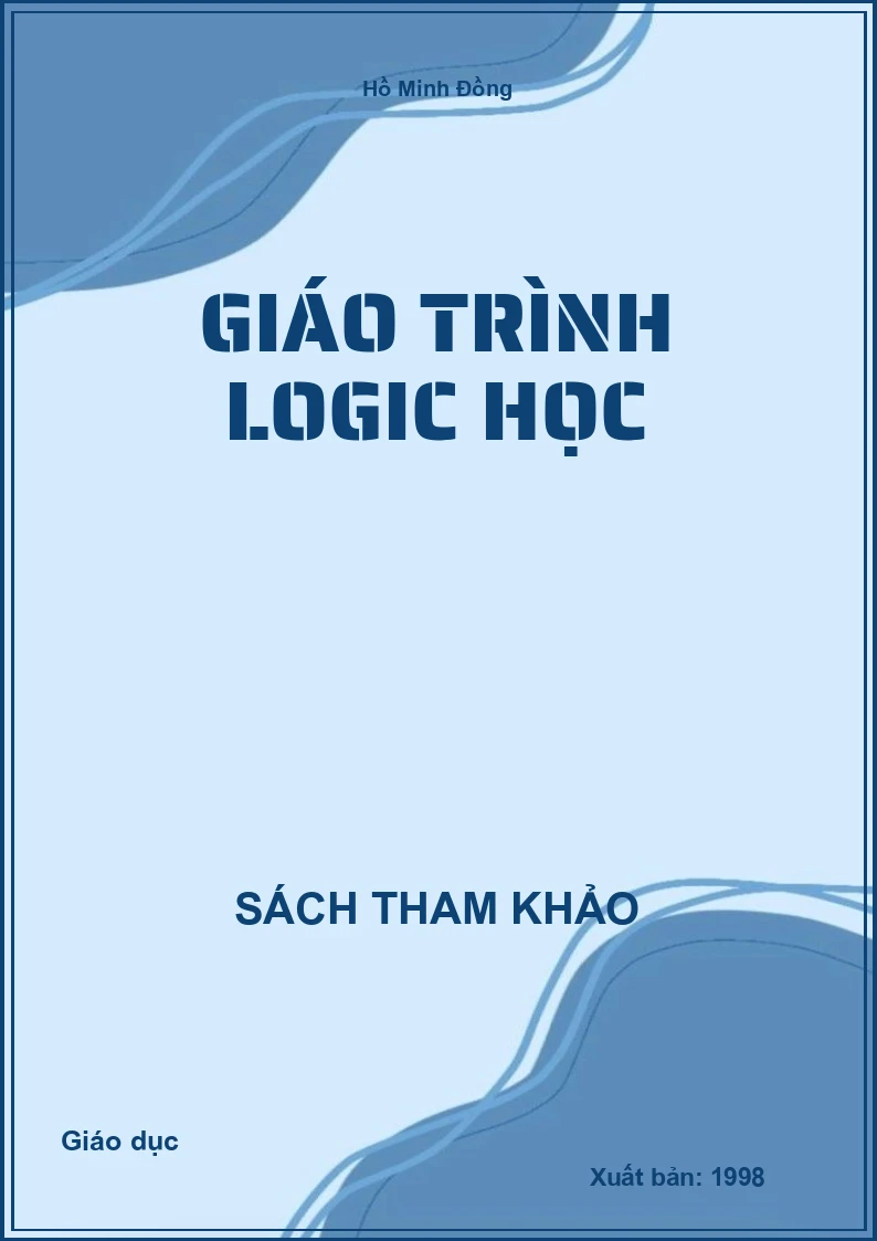 Giáo trình Logic học