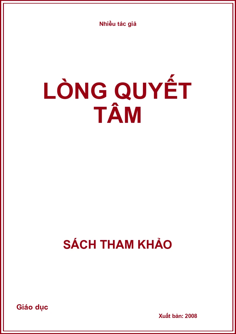 Lòng quyết tâm