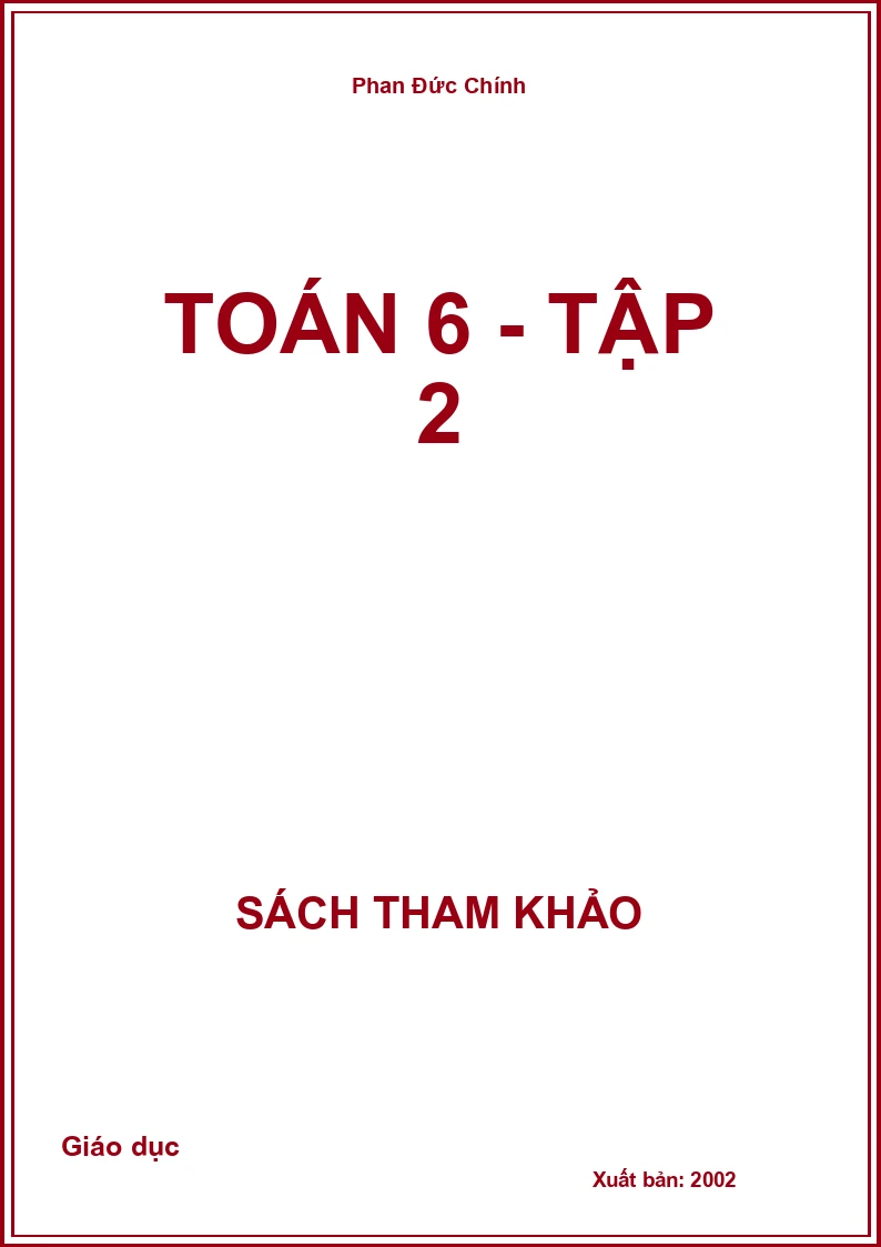 Toán 6 - Tập 2