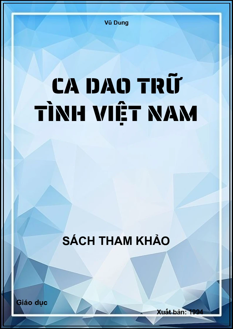 Ca dao trữ tình Việt Nam