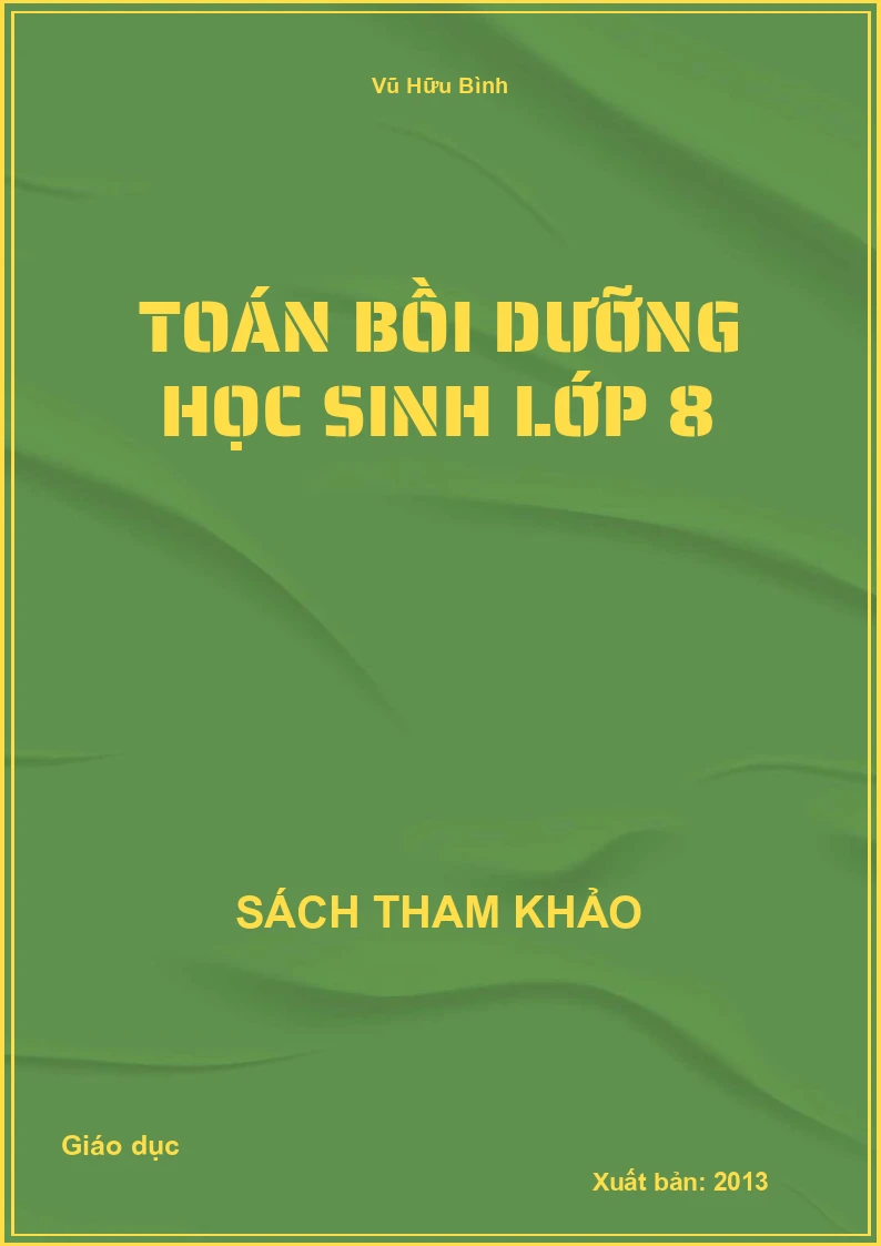 Toán bồi dưỡng học sinh lớp 8