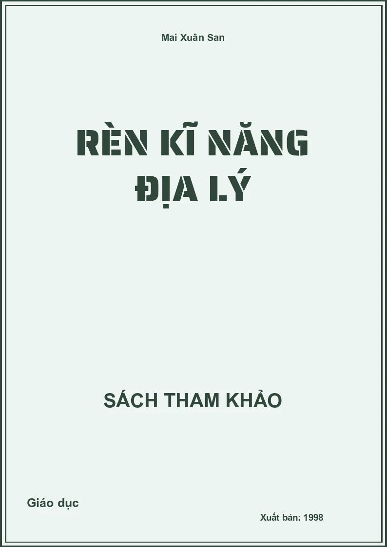 Rèn kĩ năng Địa lý