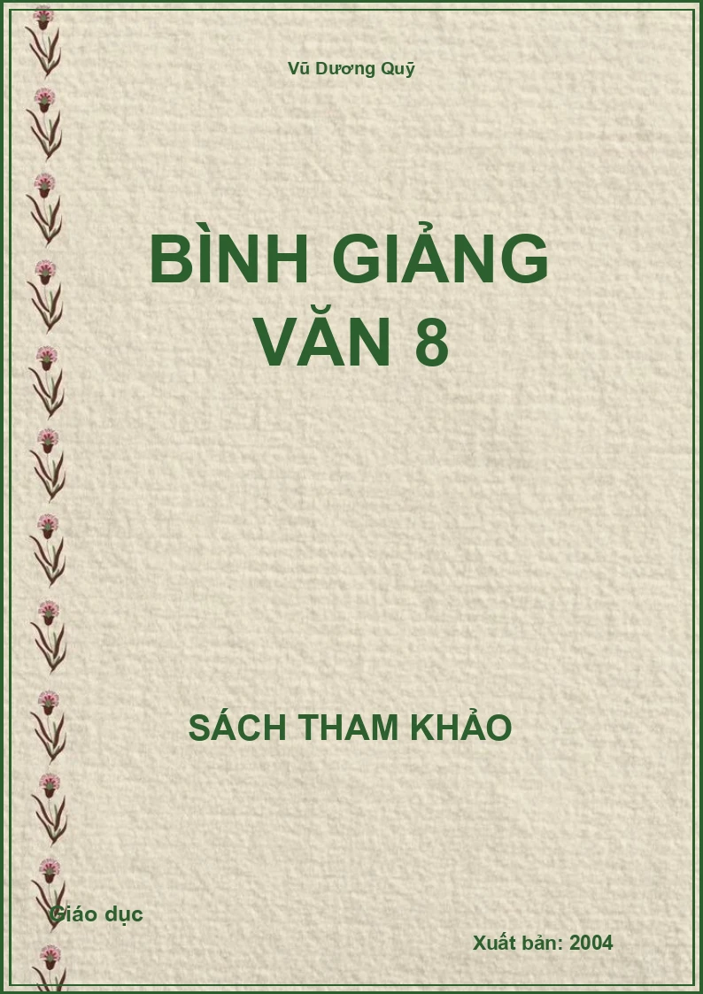 Bình Giảng văn 8