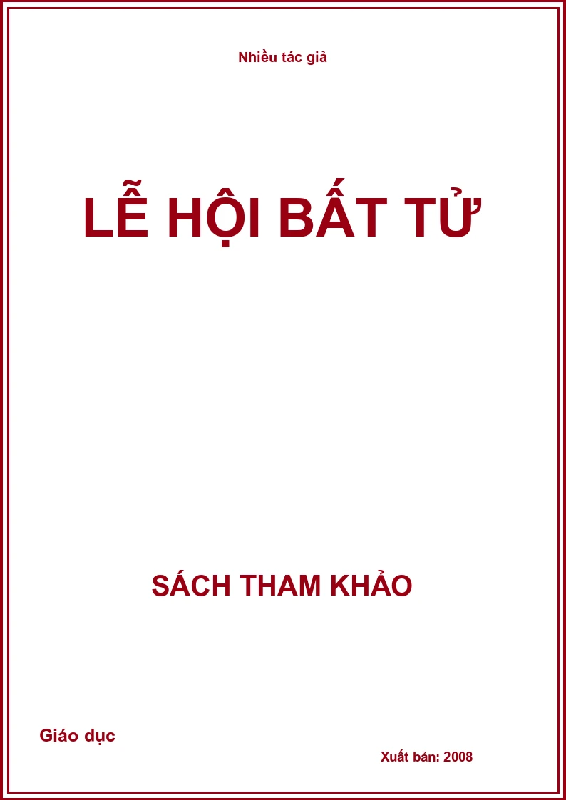 Lễ hội bất tử