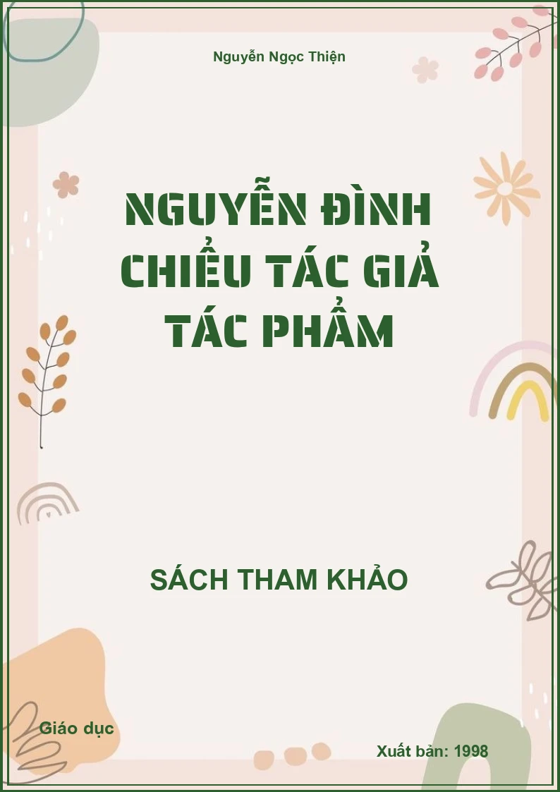 Nguyễn Đình Chiểu tác giả tác phẩm