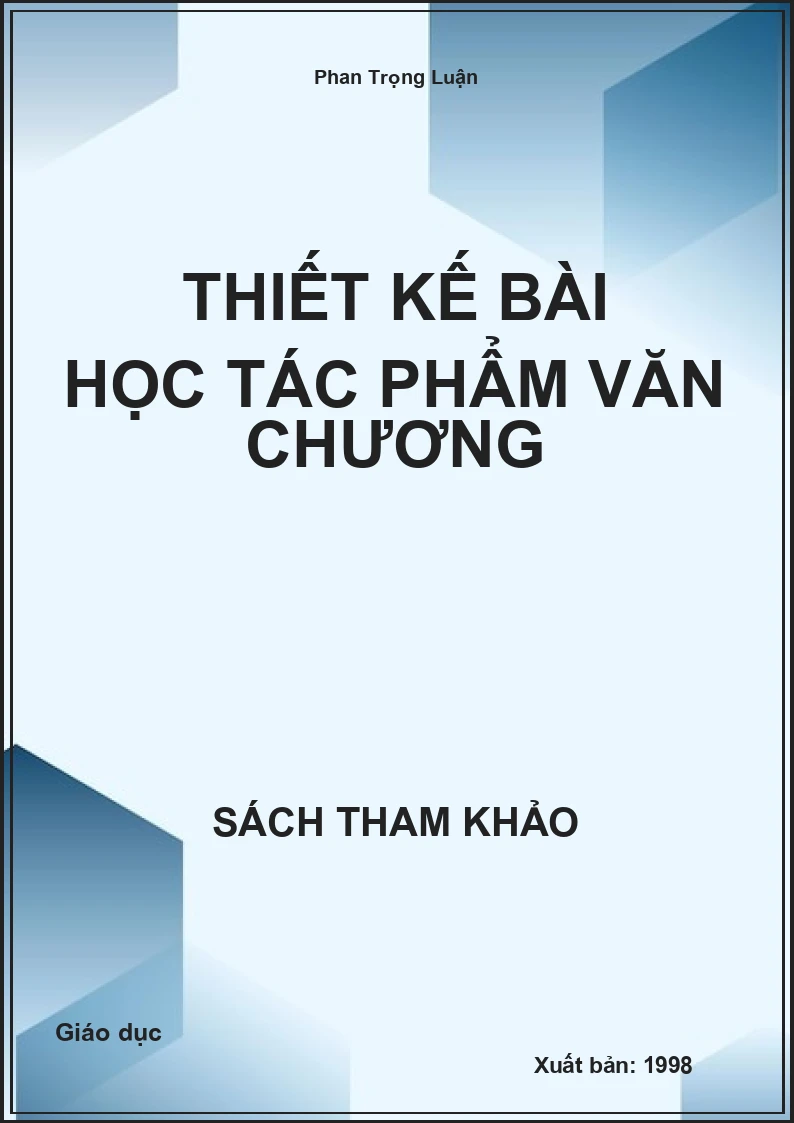 Thiết kế bài học tác phẩm văn chương