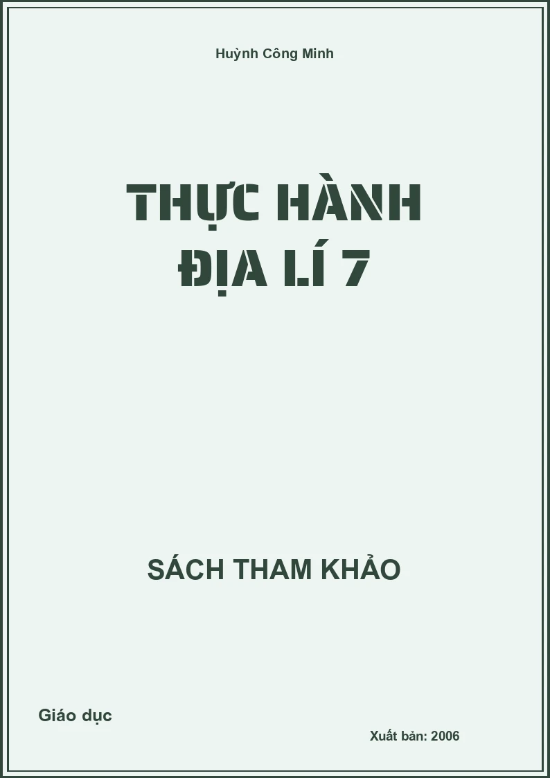 Thực hành Địa lí 7