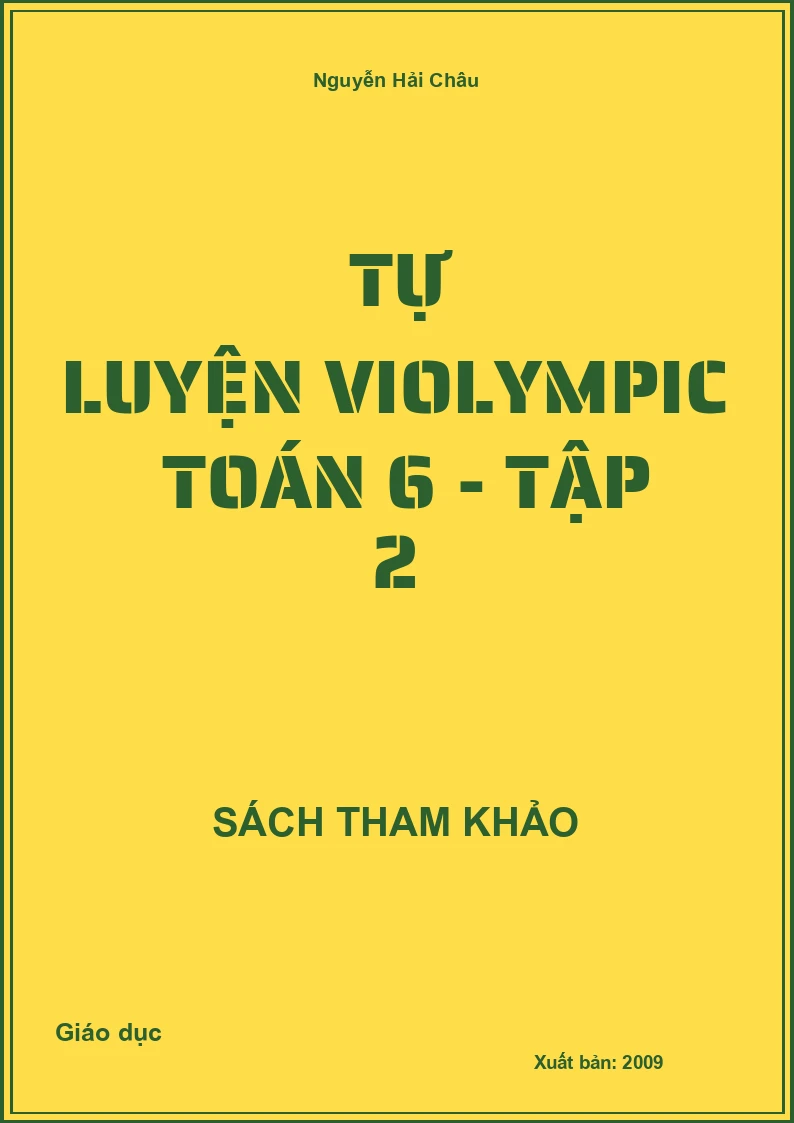 Tự luyện violympic Toán 6 - Tập 2