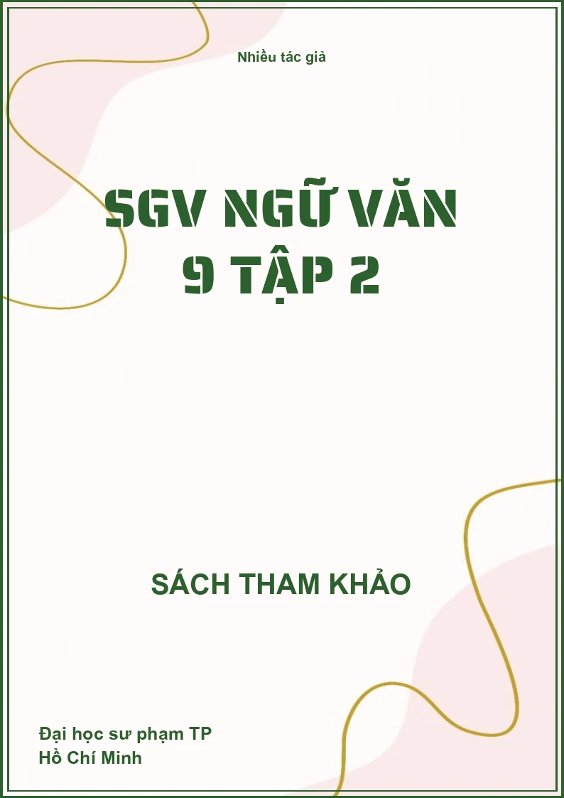 SGV Ngữ văn 9 Tập 2